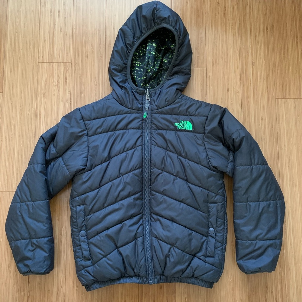 North Face Boys Reversible Perrito Jacket sz S 7/8